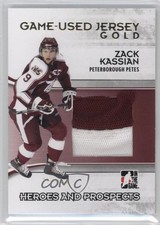 2009 ITG Heroes and Prospects Game-Used Jersey Gold /10 Zack Kassian #M-24 1r5