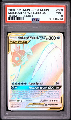 Magikarp & Wailord-GX graded PSA 9 for sale on eBay