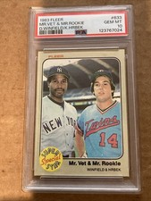 1983 FLEER DAVE WINFIELD-KENT HRBEK #633 NEW YORK YANKEES MINNESOTA TWINS PSA 10