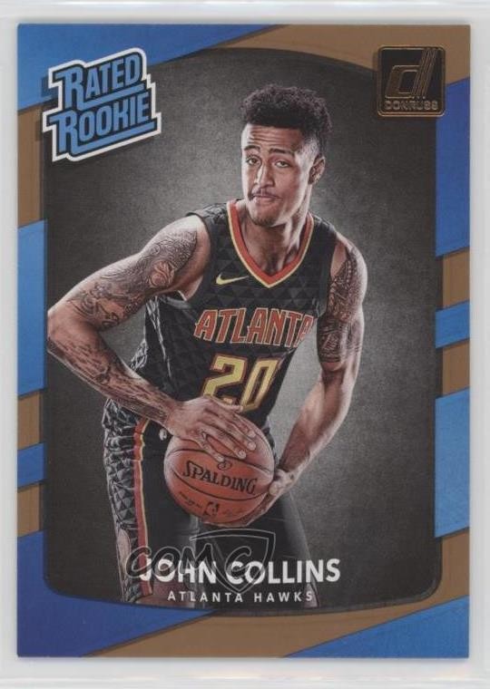 2017-18 Panini Donruss Rated Rookies John Collins #182 0qr0