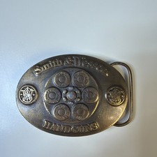 Vintage Smith Wesson Handguns 1989 Limited Edition Brass Buckle 8 300 44. Mag