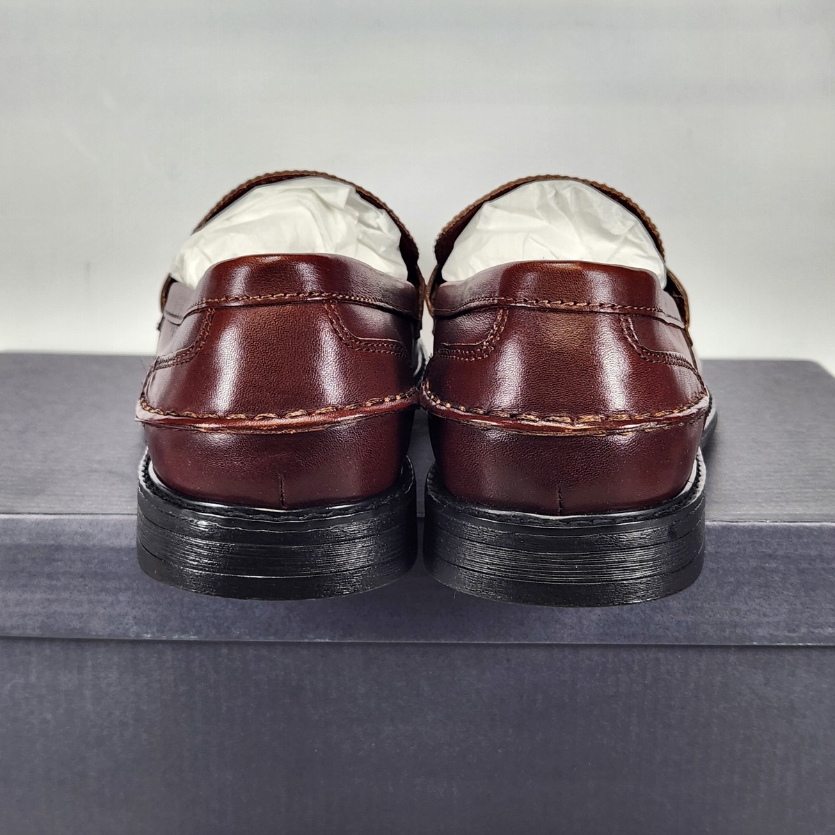 Joseph Abboud Mens Brown Leather Penny Loafers Dress Shoes 8.5 40T4S51740 Men main image 2