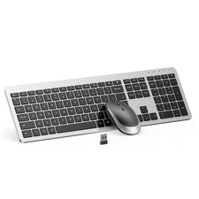 seenda Wireless Keyboard and Mouse Combo Full Size Slim Thin Wireless Keyboar...