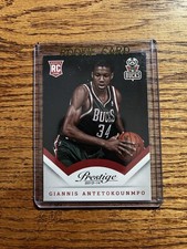 Giannis Antetokounmpo 2013-14 Panini Prestige Rookie Card RC #175 READ. rookie card picture