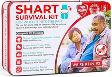 Funny Shart Survival Kit by Witty Yeti. Ultimate Poop Prank Gag Gift Multi 