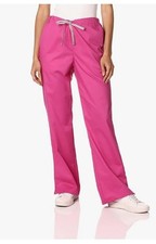 WONDERWINK Flare leg stretch drawstring Women's Scrub Pants -XL - Fuchsia Pink