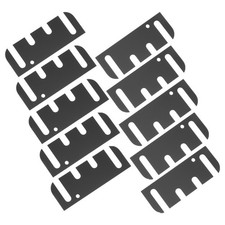 10 Pcs Hinge Shims Door Replacement Black Spacers Cabinets Repair