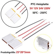 PTC Heater Element Thermostat Constant Temperature Heating Plate 5V 12V 24V 220V