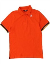 Polo uomo K-WAY piccola arancione cotone AG02