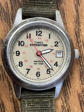 Timex Expedition Indiglo CR1216 CELL Date Quartz Analog Women's Watch - Untested