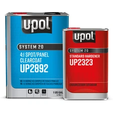 U-POL 2892 + 2323 Euro Spot/Panel Clearcoat Gallon Kit w/ Standard Hardener