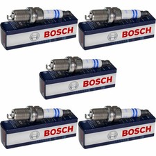 5x BOSCH Zündkerze Doppelplatin für Audi A6 4F2 C6 3.2 FSI quattro Saab 9-3