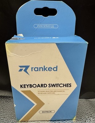 Ranked Kailh Keyboard Switches 65 pack Red Color Open Box Sealed Pack