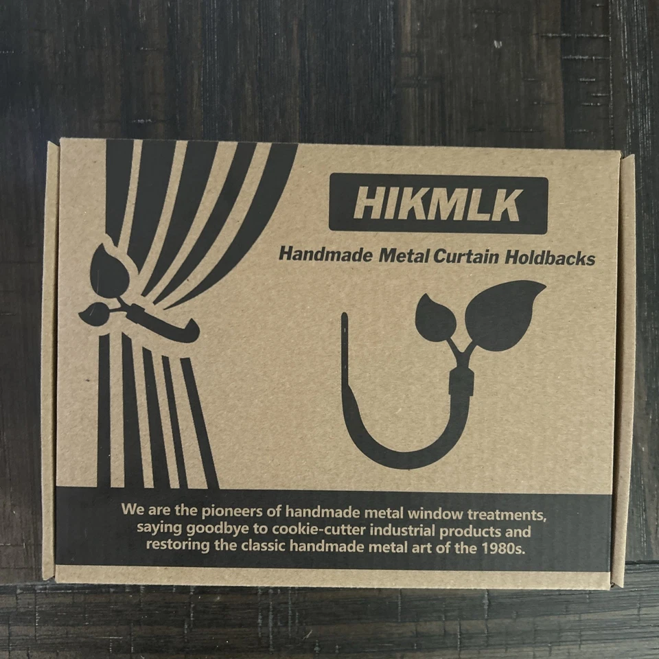 Leaf Style Handmade Metal Curtain Holdbacks. Pack Of Two - Image 3 of 3