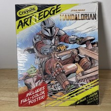 Crayola Art With Edge Star Wars The Mandalorian 28 Pages  1 Poster Sealed New 