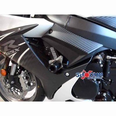 Shogun No-Cut Frame Sliders Black for Suzuki GSX-R600/GSX-R750 2011-2026