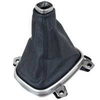 Honda Accord Viii 08-15 Schaltmanschette Schwarz + Grau Rahmen