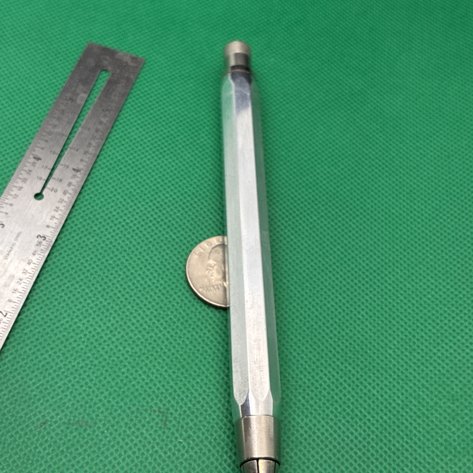 Vintage mechanical clutch pencil aluminum  5.6mm sketch pencil.