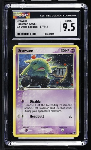 Drowzee graded CGC 9.5 for sale on eBay