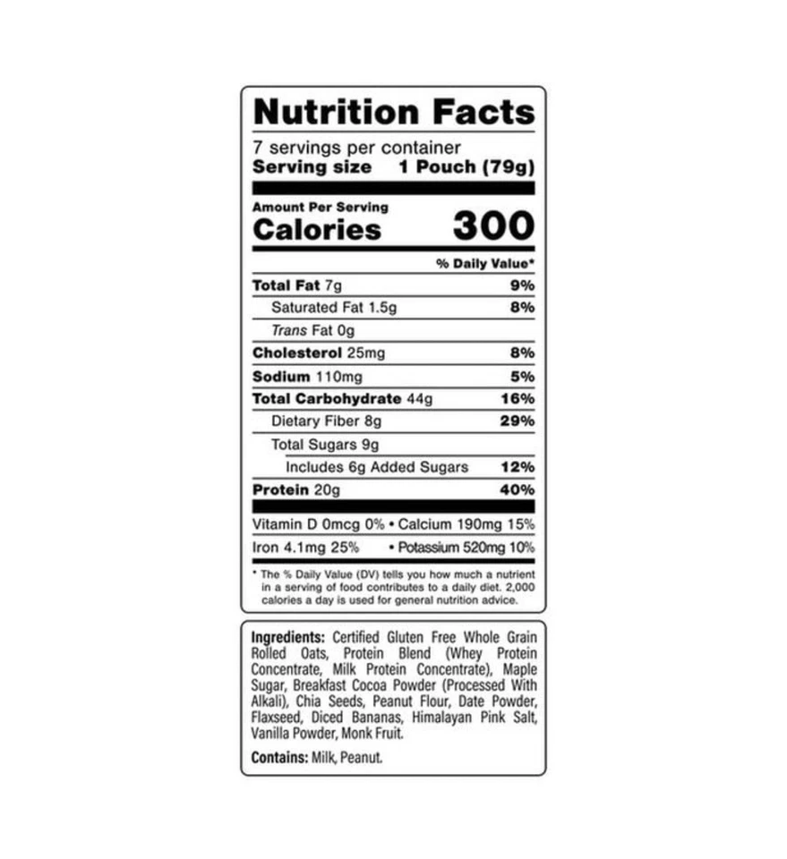 Batidos de avena altos en proteínas OATS Overnight paquete de 14 más botella coctelera ¡Nuevo! Foto 3 de 4