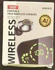 Portable True Wireless Earbuds YD03 360 Stereo Bright Display LED Immersive New