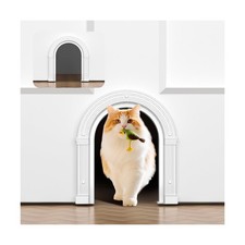 Cat Door for Interior Doors Large - No-Flap, No Training Needed, Fi... Fast Ship