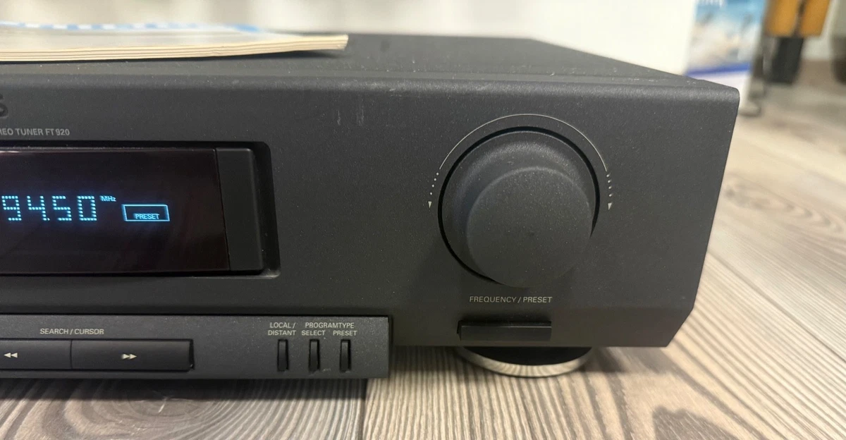 PHILIPS FT 920 + Instrucciones *** Sintonizador estéreo AM-FM Radio Sintetizador digital