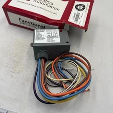 Functional Devices Inc RIB Enclosed Relay Grey RIB2401B2G 20 Amp DPDT Multi-Volt