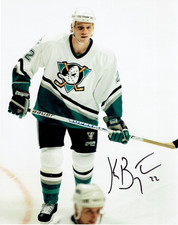 KEN BAUMGARTNER Signed 8x10 Photo ANAHEIM MIGHTY DUCKS BRUINS ISLANDERS