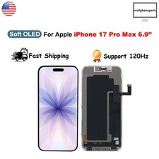 Soft OLED Display Touch Screen Assembly For Apple iPhone 17 Pro Max 6.9''