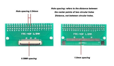 0.5mm FPC/FFC Flat Ribbon Cable Adapters Converter Breakout Boards Prototyping