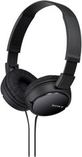 Sony ZX Series Wired On-Ear Headphones Black Stereo 3.5mm Lightweight Headset