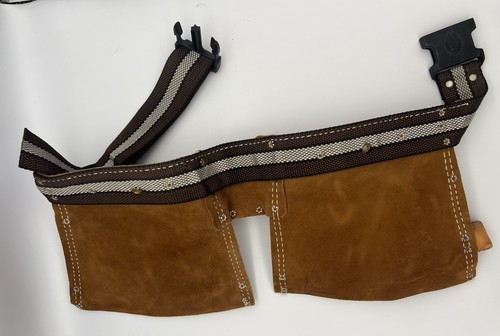 Cintura porta attrezzi vintage Nicholas in pelle di mucca pesante spaccata tuttofare 493X marsupio cintura porta attrezzi - Foto 2 di 2