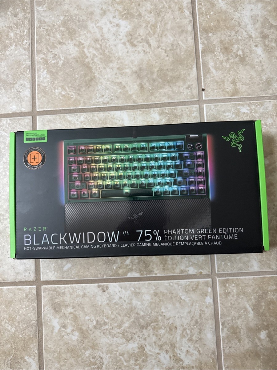 Razer BlackWidow V4 Phantom Green Edition 75% | eBay