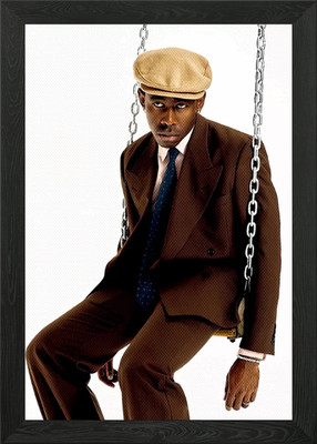 Tyler, der Schöpfer auf einer Schaukel Gerahmtes Wandbild Poster Leinwanddruck Bild