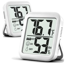 2 Pack Room Thermometer Indoor Hygrometer