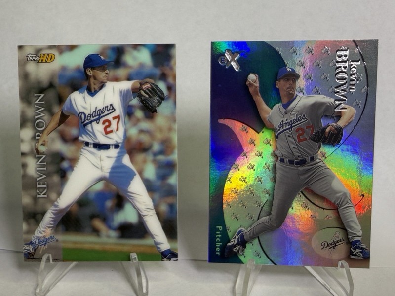 2000 Kevin Brown Fleer Ex W/Topps HD 1999 👉🏻 Get Both Cards! Dodgers Pitcher
