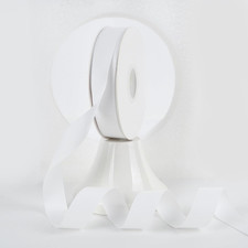 White Grosgrain Ribbon 1 Inch Grosgrain Hair Ribbons 50 Yards Per Roll Thick Whi