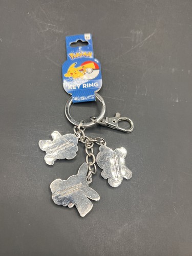 Pokemon Metal Key Chain Ring New Old Stock 2016 Pikachu Charmander Squirtle - Picture 3 of 5