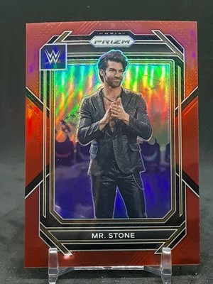 MR. STONE 2023 PANINI PRIZM WWE RED 22/299 HY4