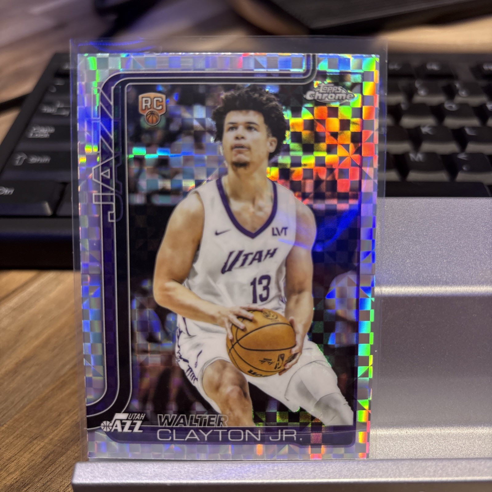 2025-26 Topps Chrome NBA X-Fractor Walter Clayton Jr. RC Utah Jazz #268
