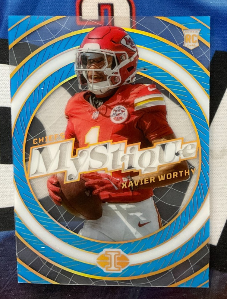 Xavier Worthy Panini Illusions Mystique #6 Light Blue