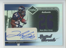 CLINTON PORTIS AUTO PATCH /26 2003 LEAF LIMITED THREADS 26/26 JERSEY # 1/1