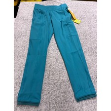 Urbane Impulse Teal Blue Contemporary Fit Scrub Pants 360 Stretch Womens Small
