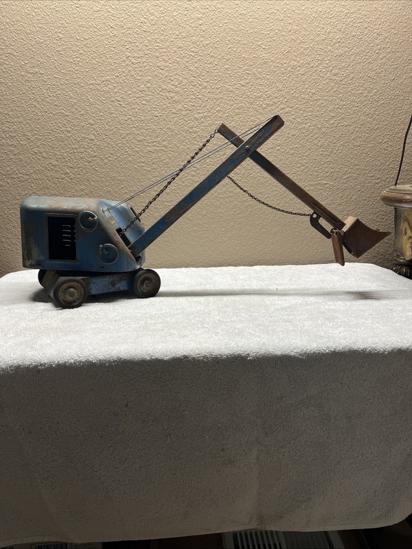 STRUCTO STEAM SHOVEL PRESSED STEEL STRUCTO CONSTRUCTION 1950'S , Complete.