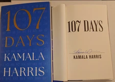Signed Book Kamala Harris 107 Days Hardcover NEW