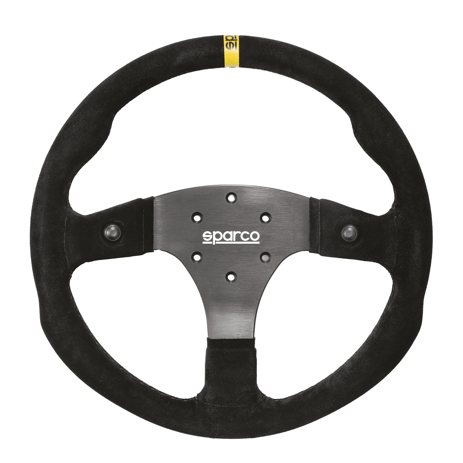 Sparco 350 Suede Steering Wheel For Competition Saloon / Rally Car 350mm Flat