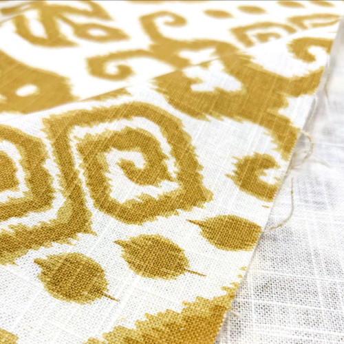 Mill Creek Nate Berkus Ikat GOLD MAIZE Drapery Upholstery Pillow Sewing Fabric - Picture 5 of 6