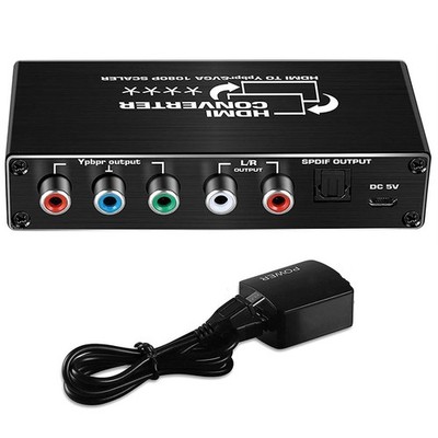 New HDMI to RGB Converter 1080P HDMI to Ybprp Component Converter With Audio