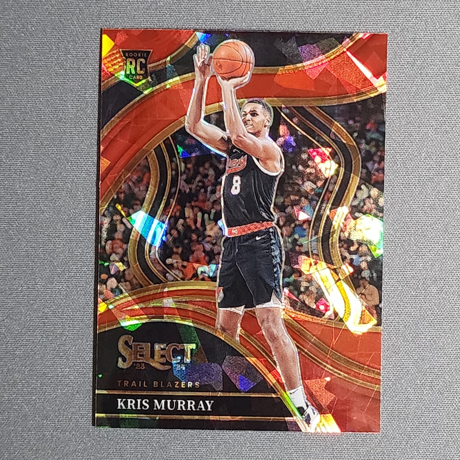 2023-24 Panini Select KRIS MURRAY Courtside Red Cracked Ice Prizm RC #277